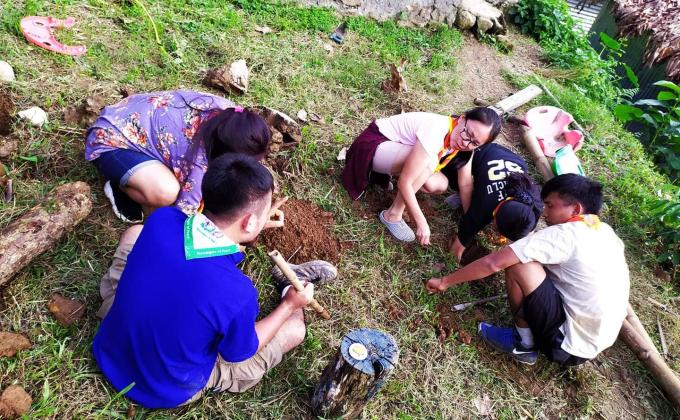 Making recreational area for primary school