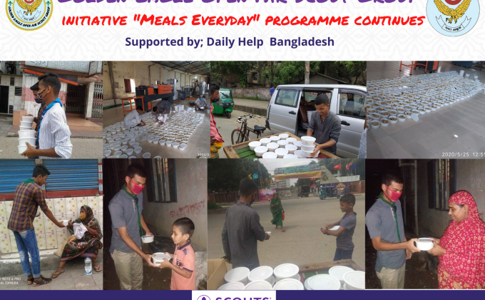 Golden Eagle Open Air Scout Group  initiative "Meals Everyday" programme continues