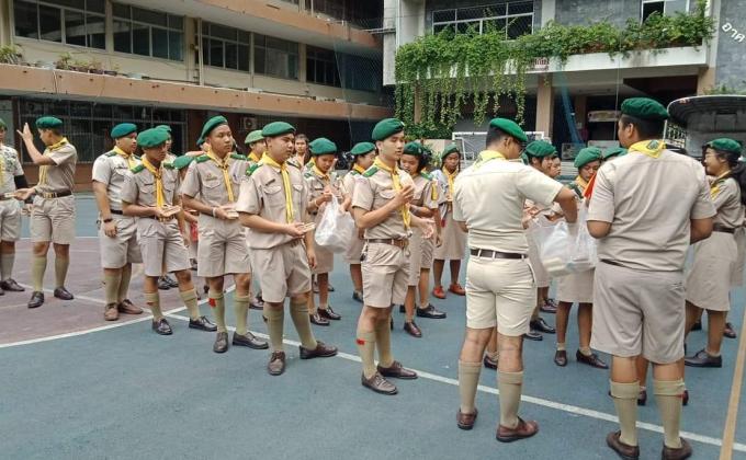 โครงการเข้าค่ายพักแรมอบรมนายหมู่และพิธีเข้าประจำกอง ประจำปี 2562