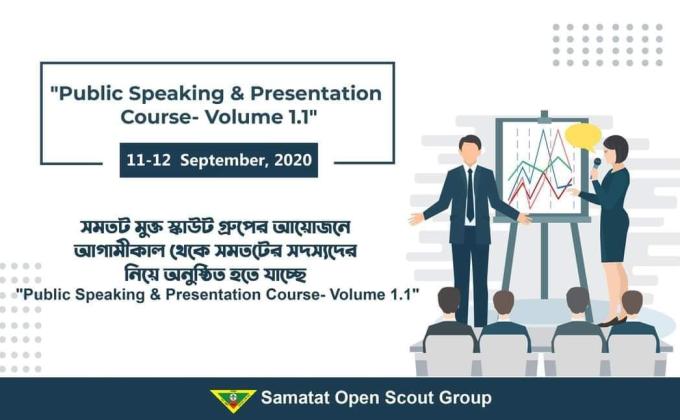Samatat organised a paublic speaking and presentation course 