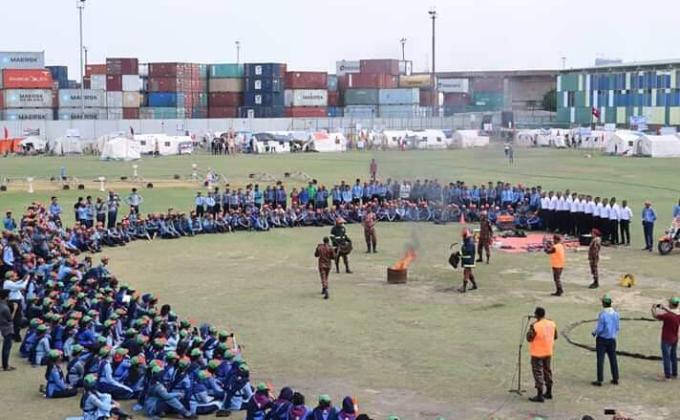 আগুন নেভানো ও উদ্ধার প্রশিক্ষণ 