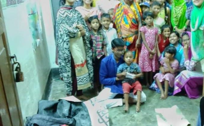 Arranged an One Day Meal for the street-children 