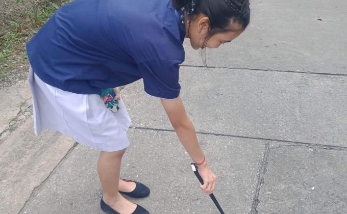 เก็บขยะในชุมชน