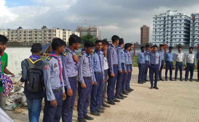 ভাষানটেক সরকারি কলেজ রোভার স্কাউট গ্রুপের বার্ষিক দিক্ষা ক্যাম্প