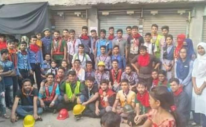 অগ্নিনির্বাপক দলে স্কাউটের কার্যক্রম 
