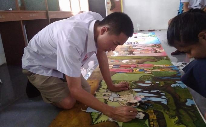 จัดทำผ้าพระเวส