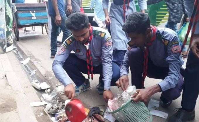 মিরপুরে পরিষ্কার পরিচ্ছন্ন কার্যক্রম 