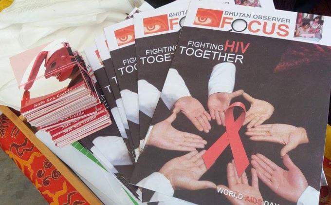 Action against aids, all for peace..."