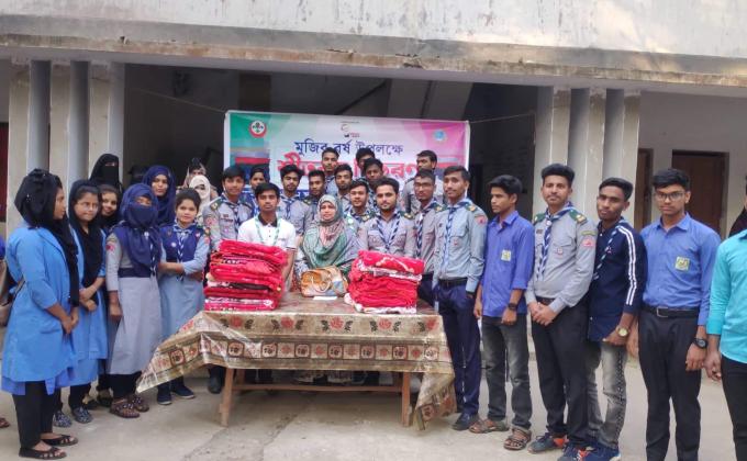 শীত বস্র বিতরন 