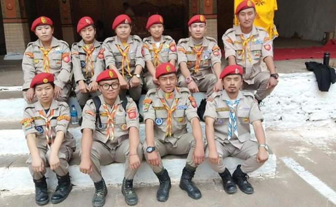 The leadership scouts and scouts of Punakha Dzongkhag had volunteered in crowd controlling and waste management during Punakha Domchoe & Tsechu. 