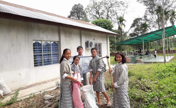 " Mass Cleaning Around Youth Center."