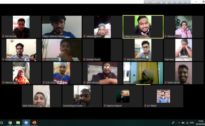 virtual cru meeting (Sylhet open rover scout group)