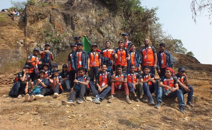 1st SAANSO Adventure camp , India,2019- rock climbing