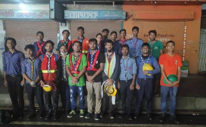 অগ্নিকাণ্ডে সেবাদান