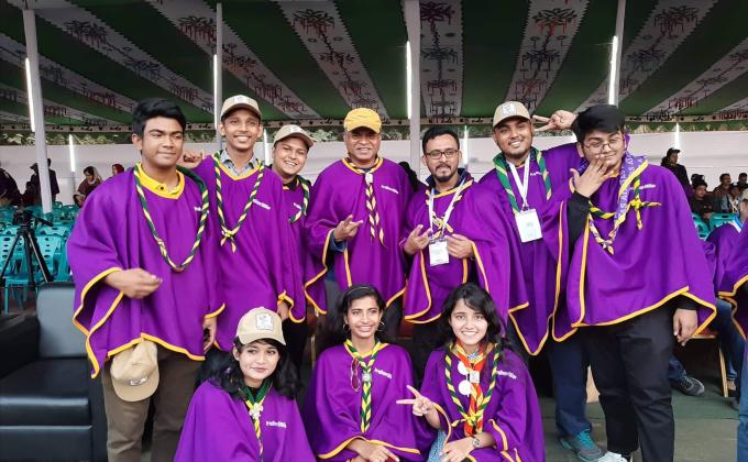 Association of top achiever scouts gathering.