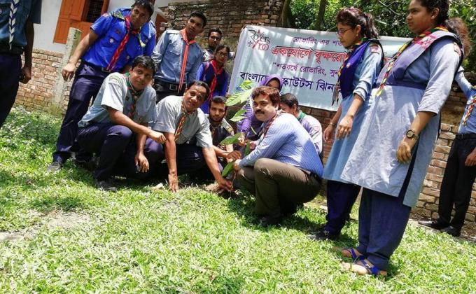 বিশ্ব শান্তি দিবস উদযাপন উপলক্ষে বৃক্ষরোপণ করা হয়