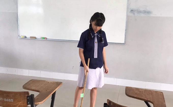 ทำความสะอาดห้องเรียน