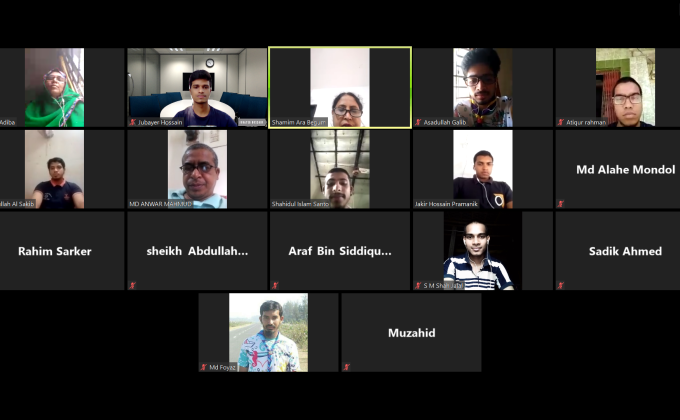 Online Meeting by Dhaka College Rover Scout Group 