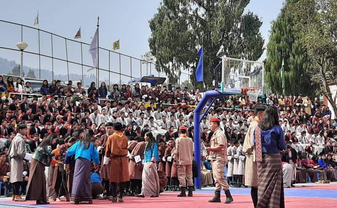 Celebrating His Majesty's birth anniversary and Scout day 