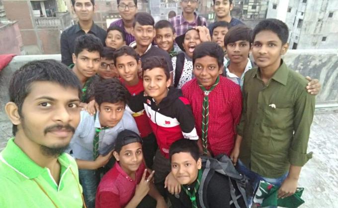 সানরাইজ ওপেন স্কাউট গ্রুপের বিশেষ ট্রুপ মিটিং।