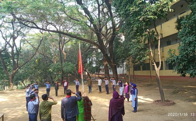 সাপ্তাহিক ক্রু মিটিং সরকারি বাঙলা কলেজ রোভার স্কাউট গ্রুপ 