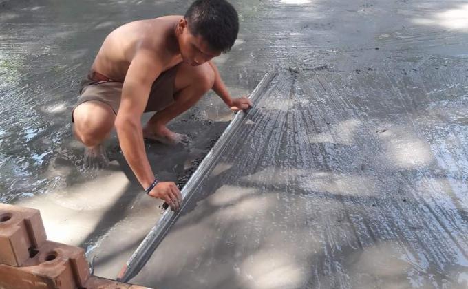 ฉาบปูนทำเรือนเพาะชำ