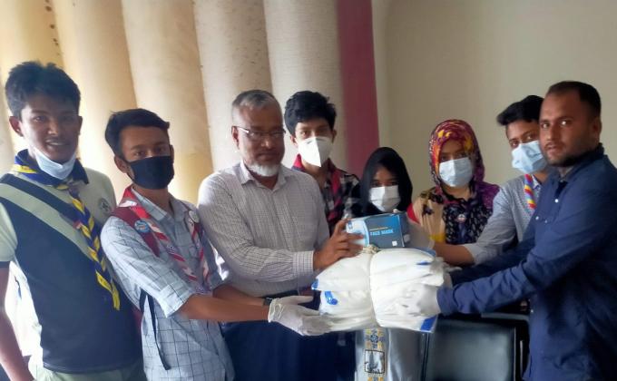 পিপিই ও মাস্ক বিতরন ২০২০