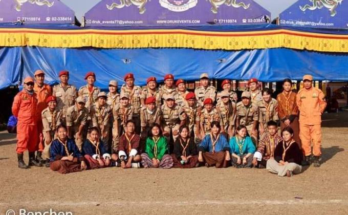 The moelam chanmo was organised and conducted at Gelephu for the well being of all sentient beings. scouts,with their whole heart gave a helping hand in it. 