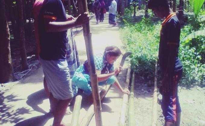 মানবতার জন্য নিবেদিত প্রাণ "মহাকবি কায়কোবাদ মুক্ত স্কাউট পরিবারের সবাই মিলে আবার ও রাখল উন্নয়নের ছোয়া।।