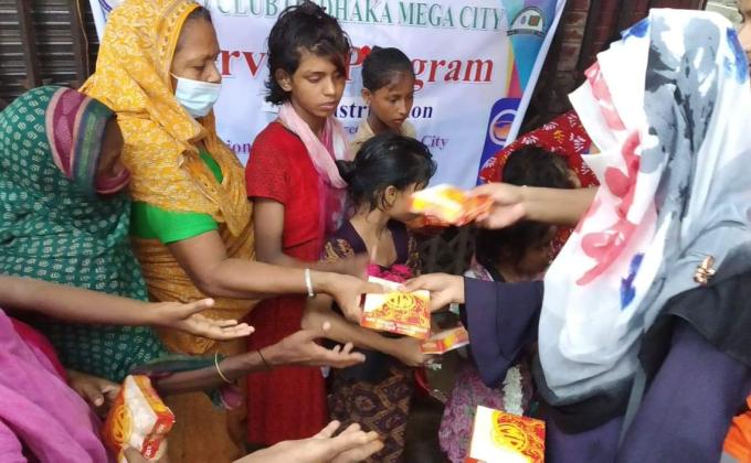 Distribution of Food among the poor