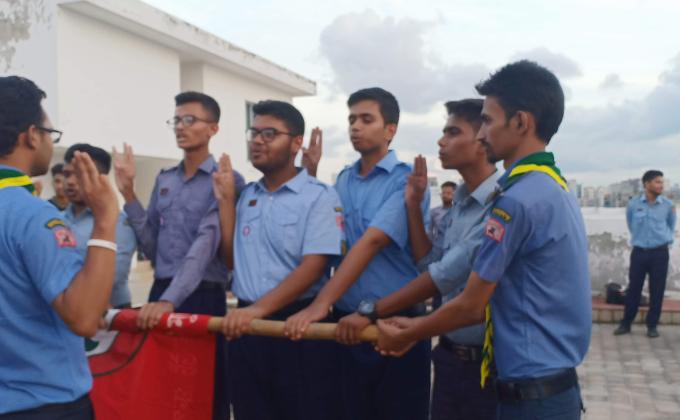 রোভারদের দীক্ষা অনুষ্ঠান-২০১৯