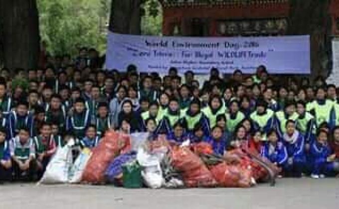 Dzongkhag cleaning camping 