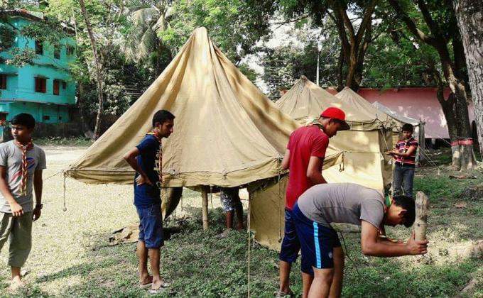 তাবু গঠন 