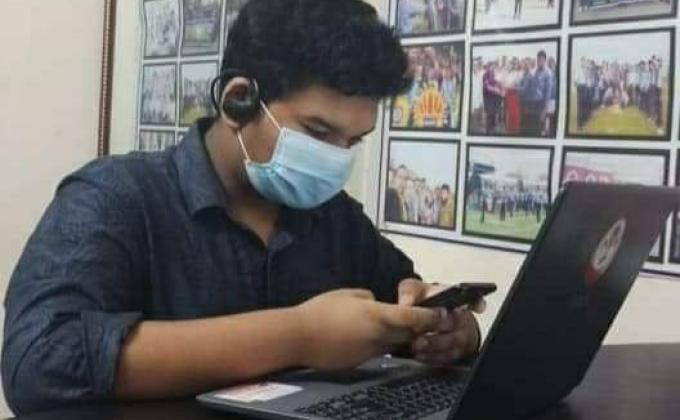 Working on a documentary for our scout group