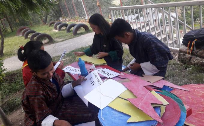 Prop preparation for the World Ozone Day