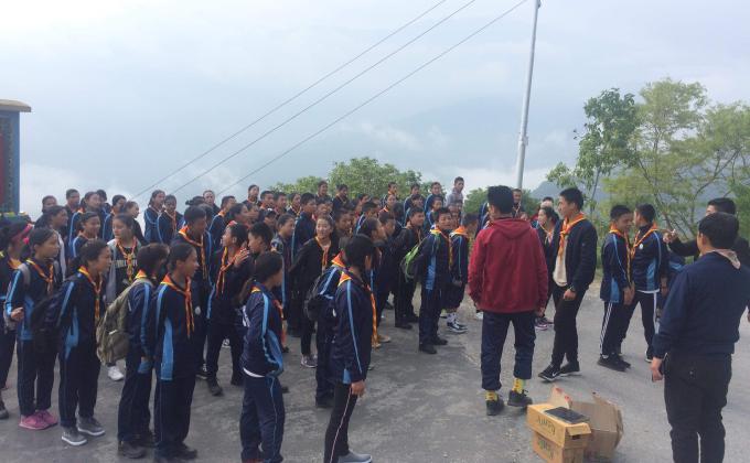 School scout hike