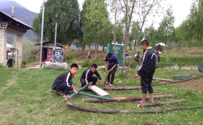 Beautification of scout village 