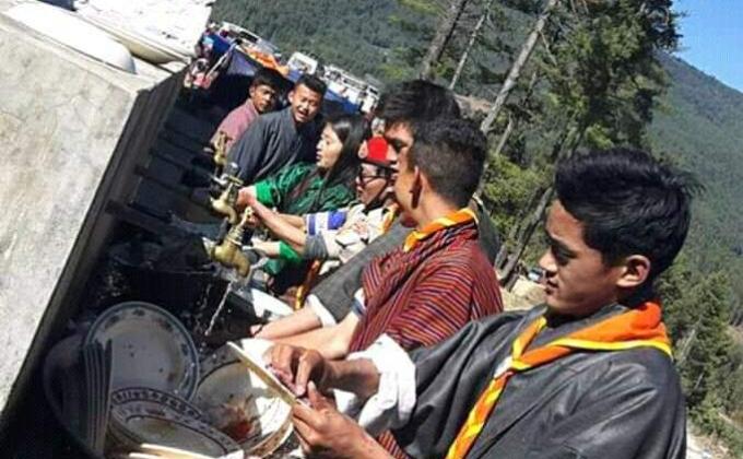 scout as a dish washer 