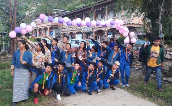 volunteered at scout camp