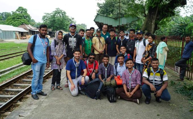 SDG survey on Jamuna Char, Jamalpur - by Crystal Open Scouts