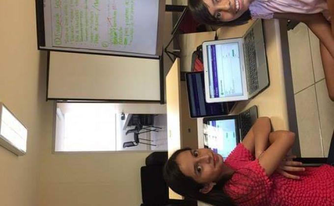 trabajando con el proyecto de mensajeros de la paz
