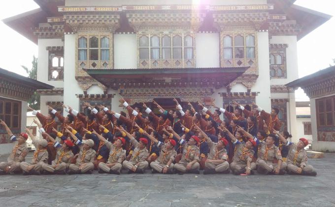 Scout investure cermony