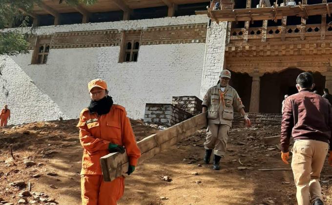 Refurbition of Wangditse Lhakhang 