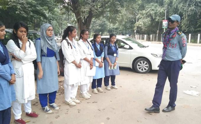 সিদ্ধেশ্বরী গার্লস কলেজ রোভার স্কাউট গ্রুপ ক্যাম্প-২০১৯  