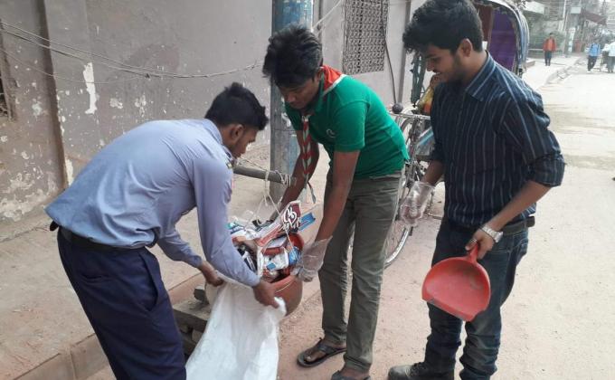 পরিস্কার পরিচ্ছন্নতা ও গার্বেজ পিট প্রকল্প 