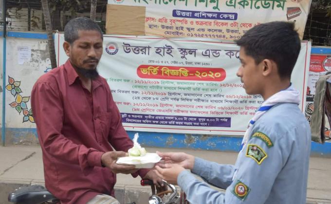 Food distribution for poor pepole