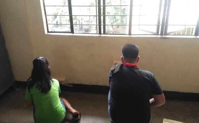 Day# 5 Painting on Headquarter SWA Entry of Caloocan High School Senior Scouts