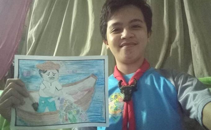 Marine Pollution Poster Making