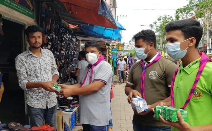 হ্যান্ডস্যানিটাইজার ও সাবান বিতারণ ২০২০