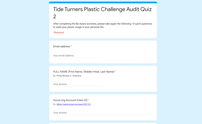 Audit Your Plastic Habit Worksheet 2